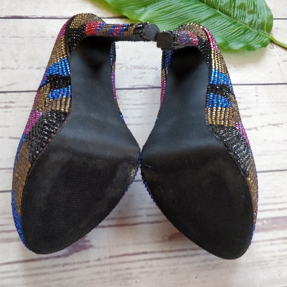 STEVE MADDEN Dyvinal Rhinestone Pumps, 6.5 - Picture 6 of 8